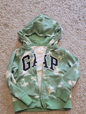 GAP Kids Mint Tie-Dye Hoodie Sweatshirt